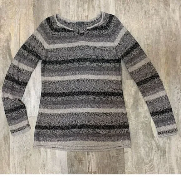 Eddie Bauer Long sleeve cotton striped sweater - Picture 9 of 15